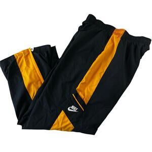 Nike Sportswear Vintage Black Yellow Windbreaker Lined pants youth size Small 8